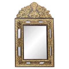 Vintage Boho Brass Punch Cutout Mirror