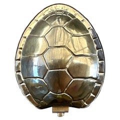 Vintage Boho Brass Tortoise Shell Sconce After Chapman