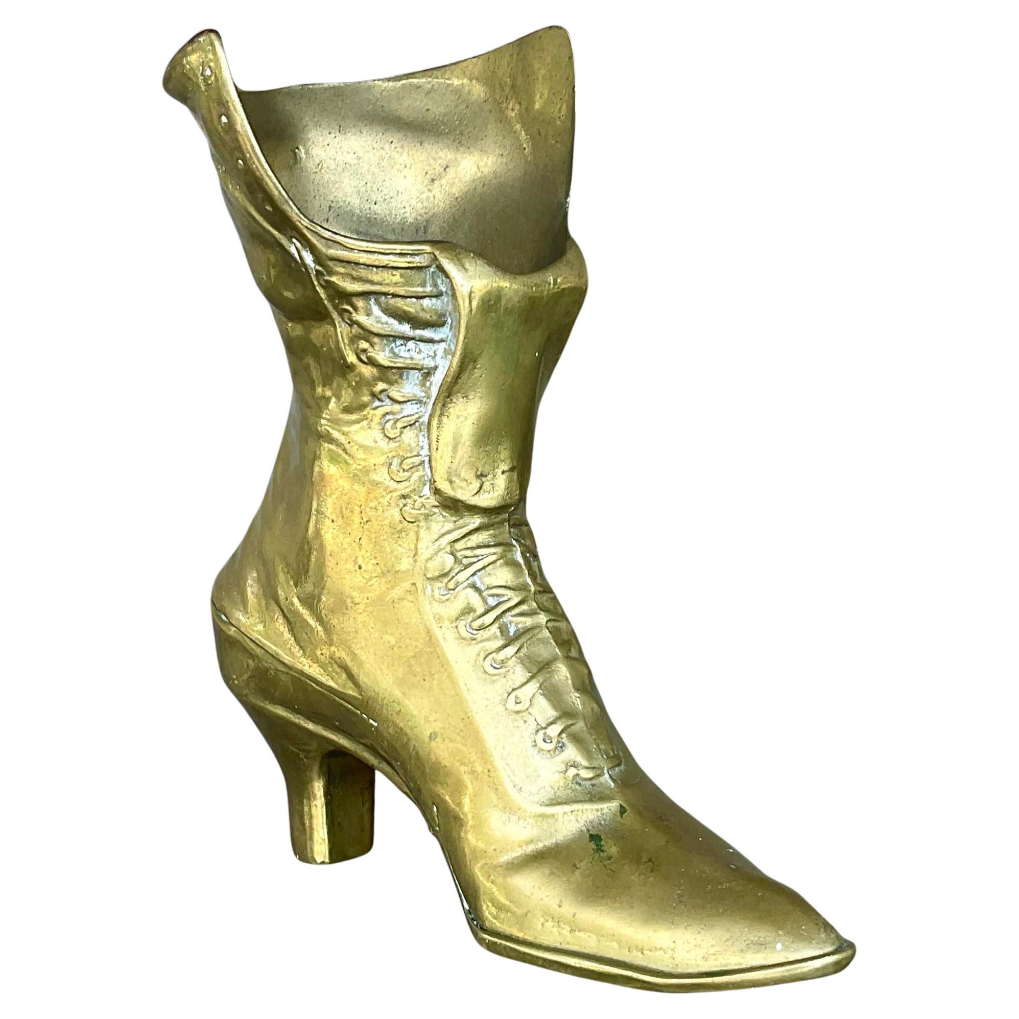 Bota Victoriana Vintage Boho Latón en venta
