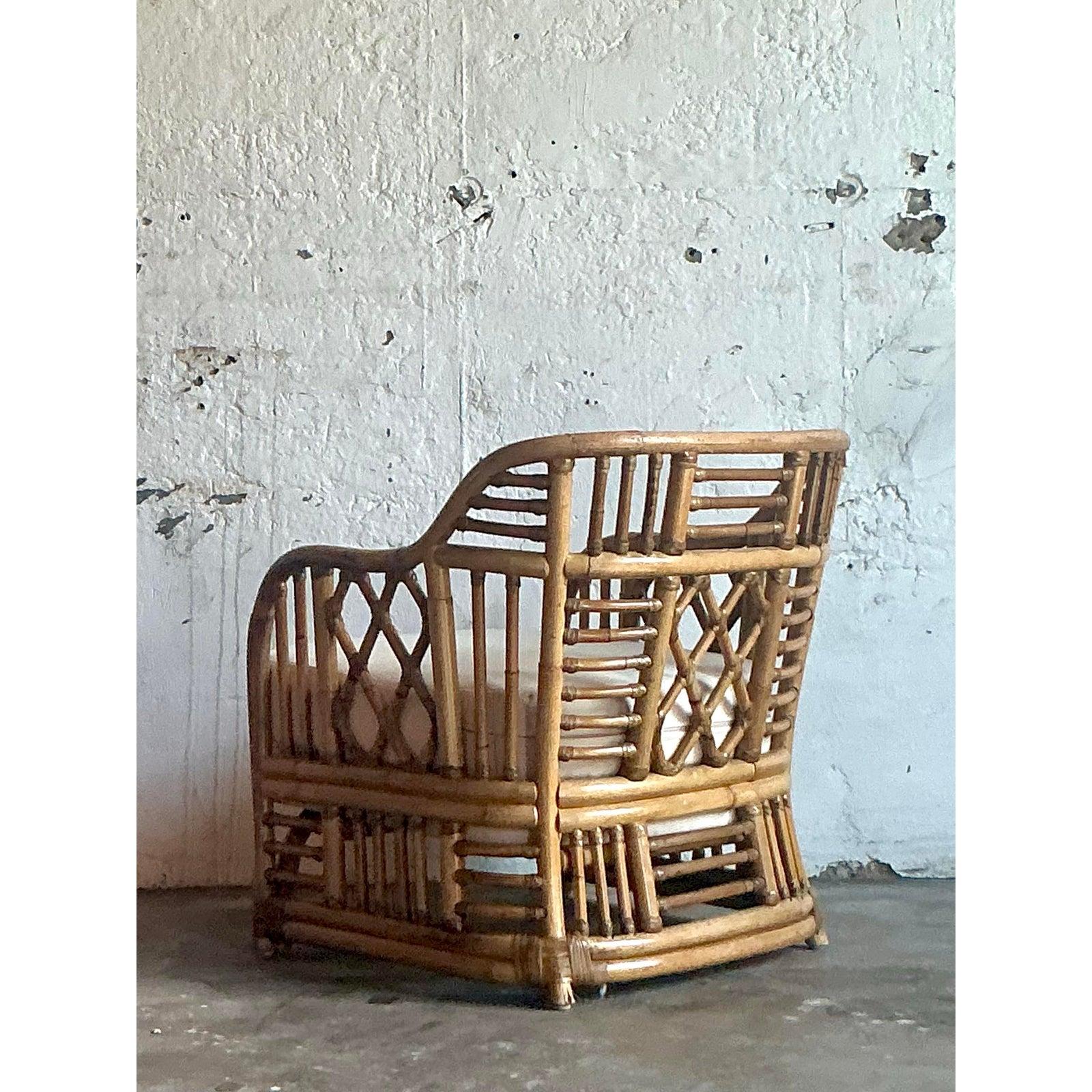 Américain Chaise longue vintage Boho Brighton Pavillon en vente