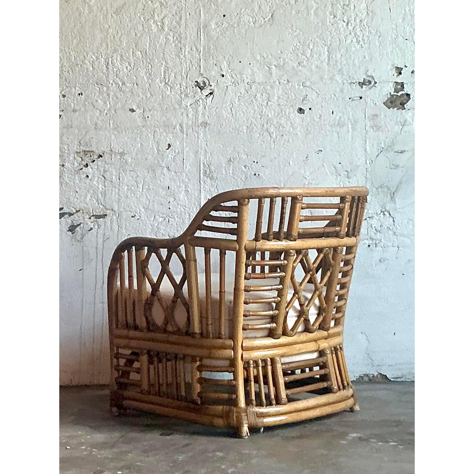 Chaise longue vintage Boho Brighton Pavillon Bon état - En vente à West Palm Beach, FL