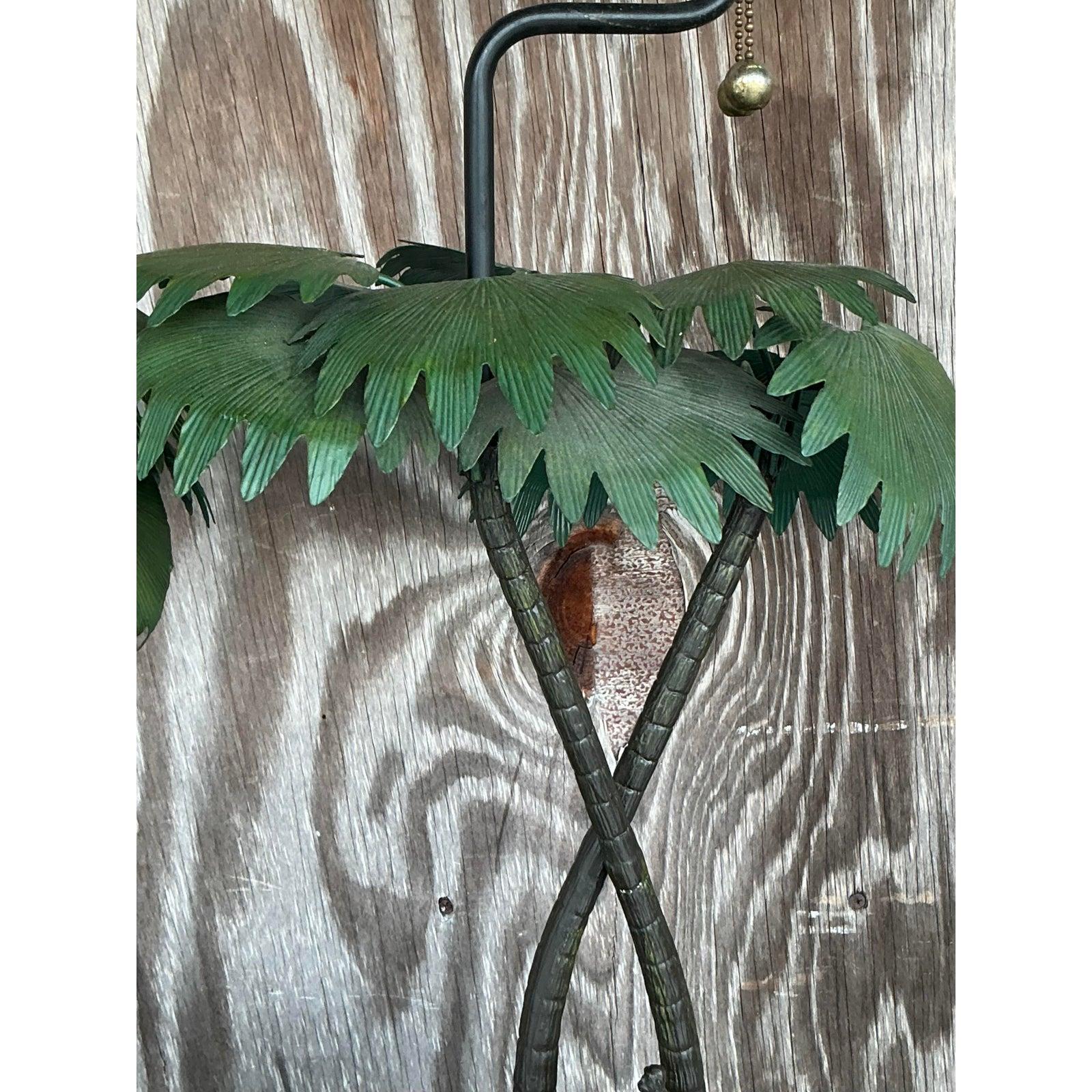 Paire de lampes éléphants boho vintage en bronze en vente 2