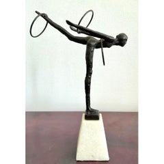 Vintage Boho Bronze Gymnast