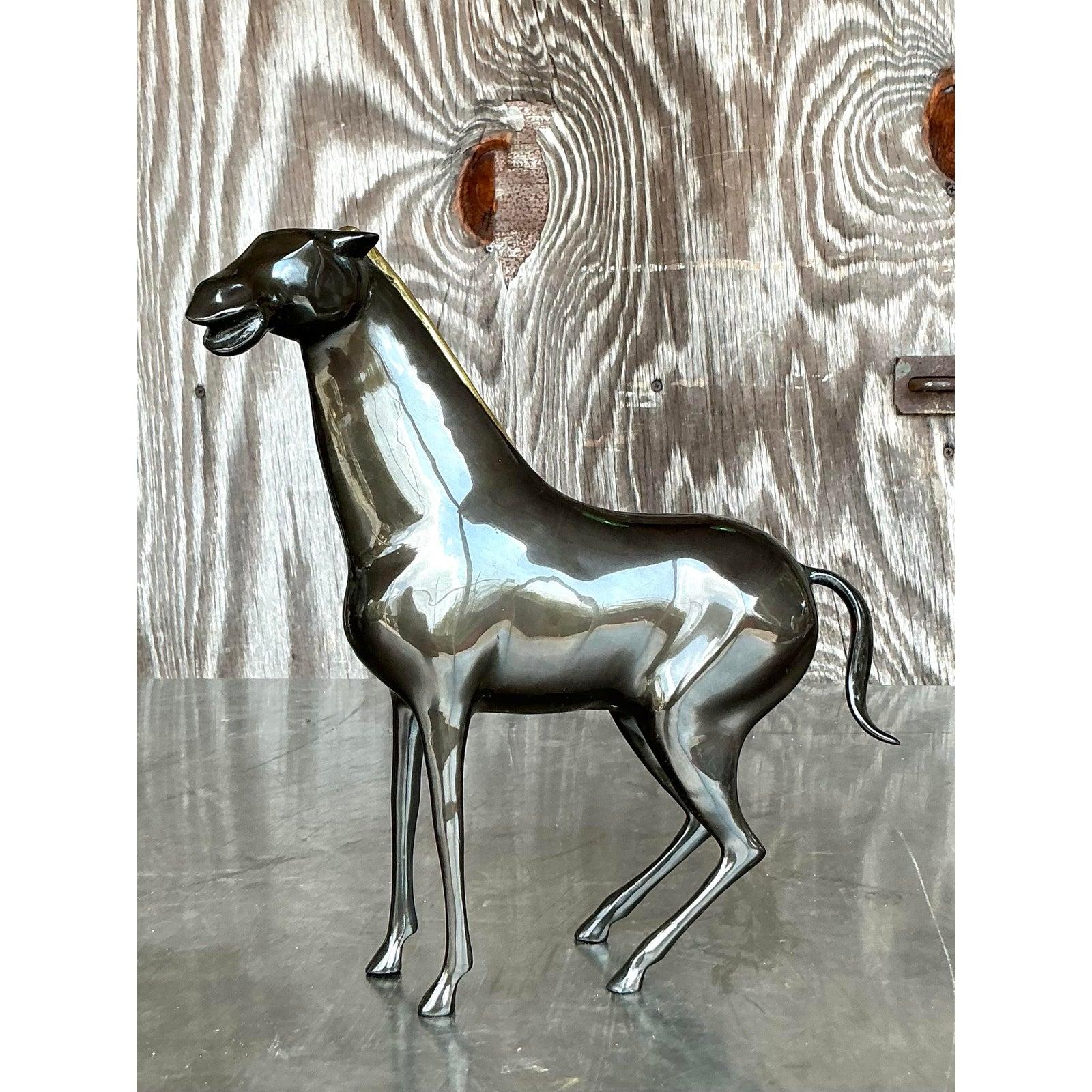 Mid-Century Modern Cheval Boho d'après Loet Vanderveen en vente