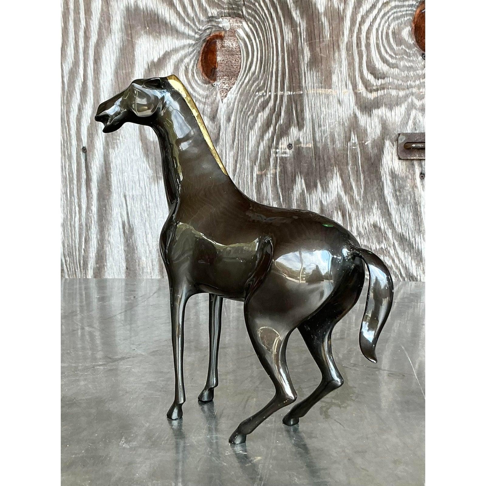 Bronze Cheval Boho d'après Loet Vanderveen en vente