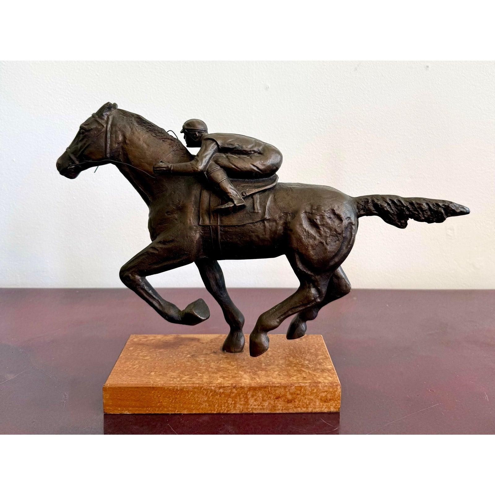 Scultura a cavallo in bronzo Vintage By in vendita 4