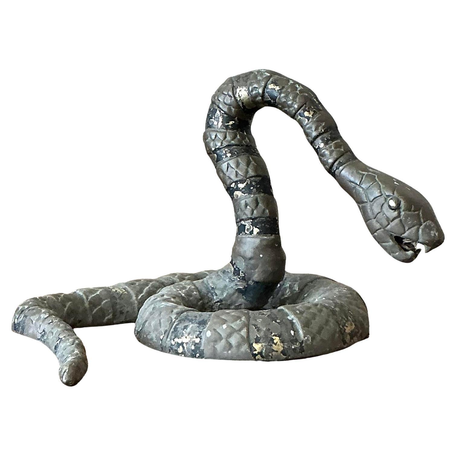 Serpente in bronzo vintage Boho