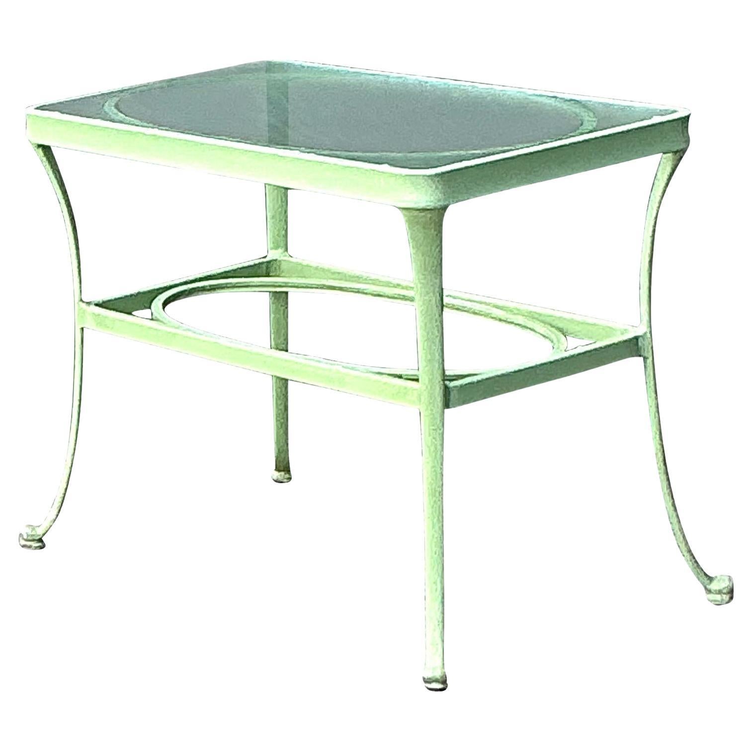 Vintage Boho Brown Jordan “Florentine” Side Table