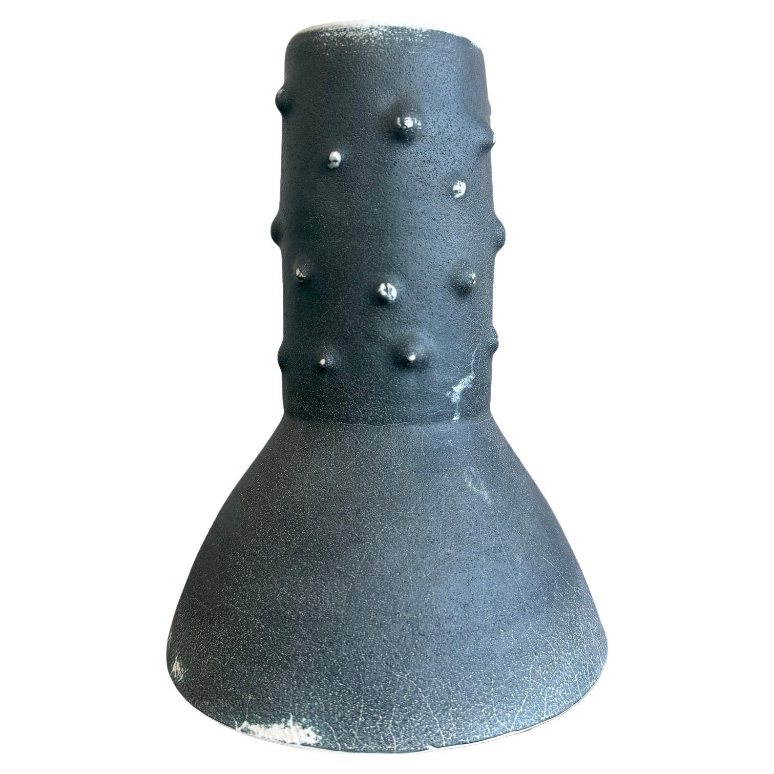 Jarrón Vintage Boho Brutalista Studio Pottery