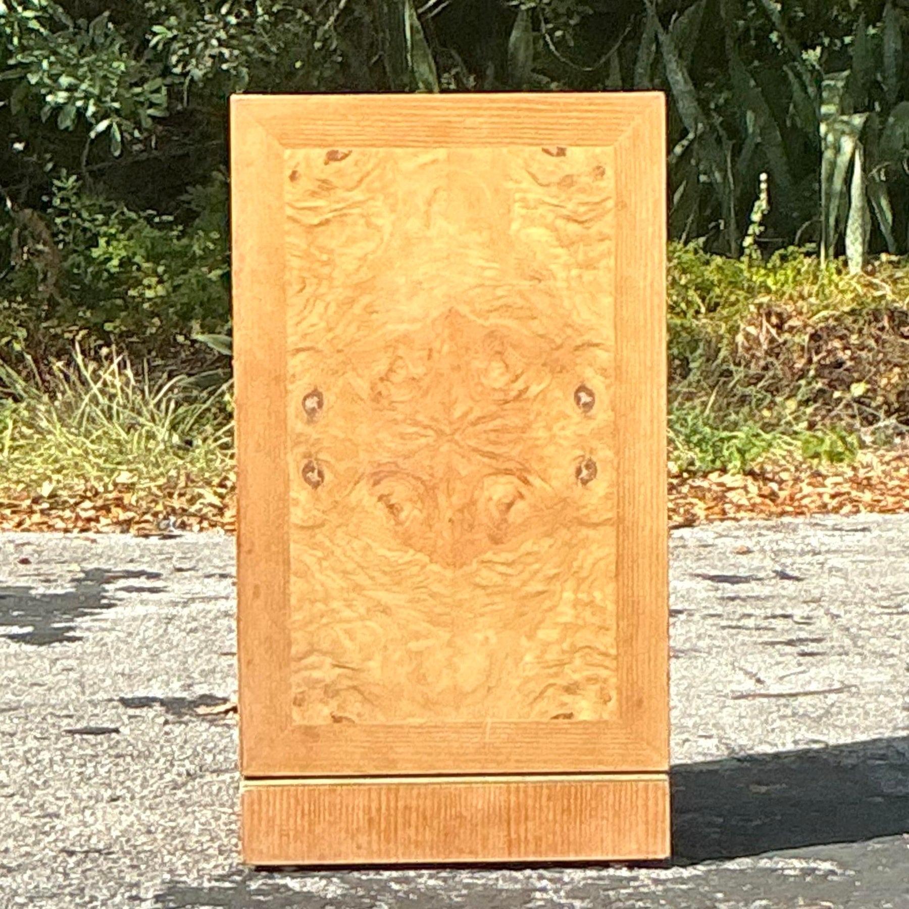 Vintage Boho Burl Pedestal (20. Jahrhundert) im Angebot