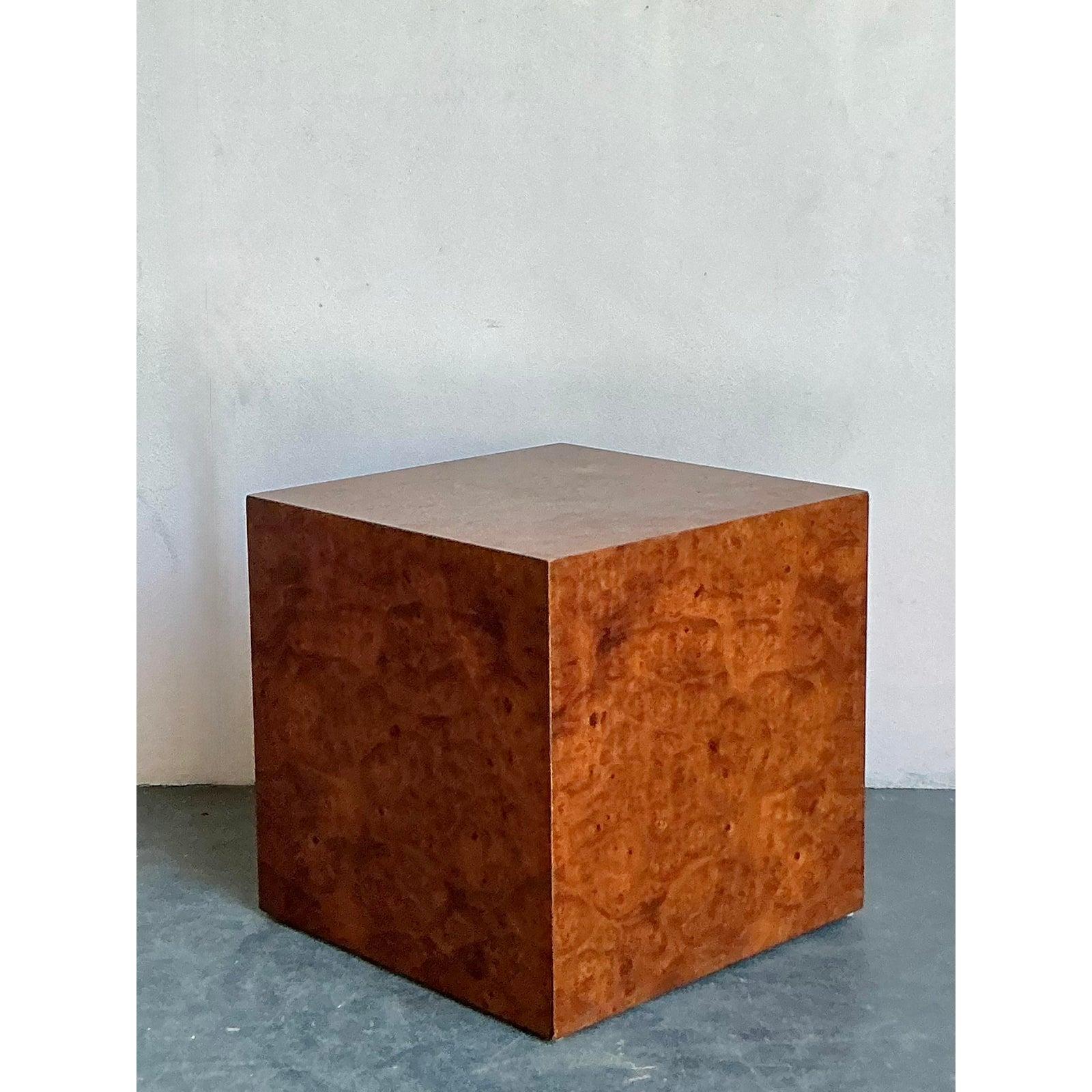 Americano Blocco di legno di radica Boho vintage in vendita