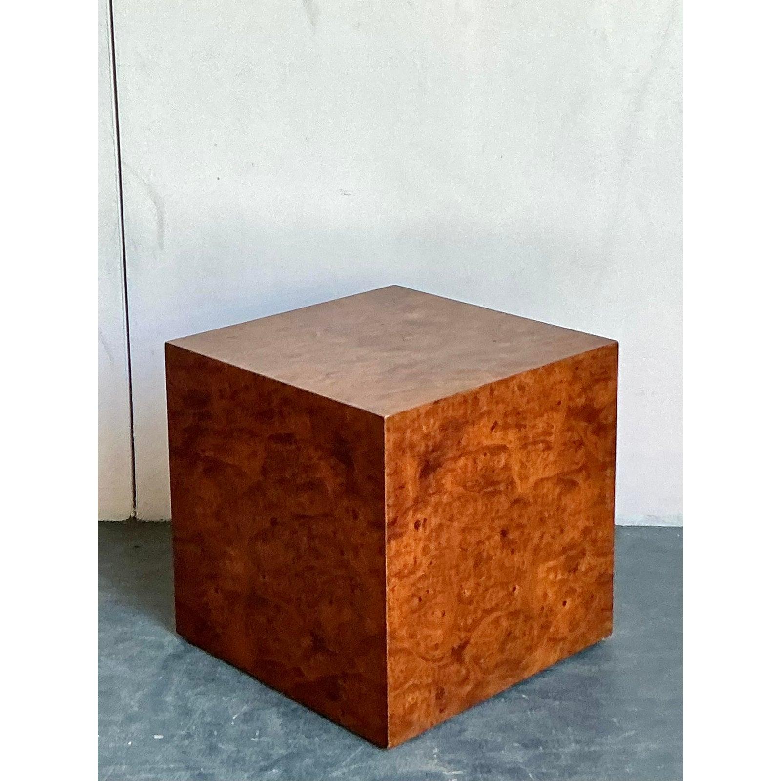 Blocco di legno di radica Boho vintage In condizioni buone in vendita a West Palm Beach, FL