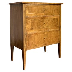 Vintage Boho Burl Wood Chest of Drawers