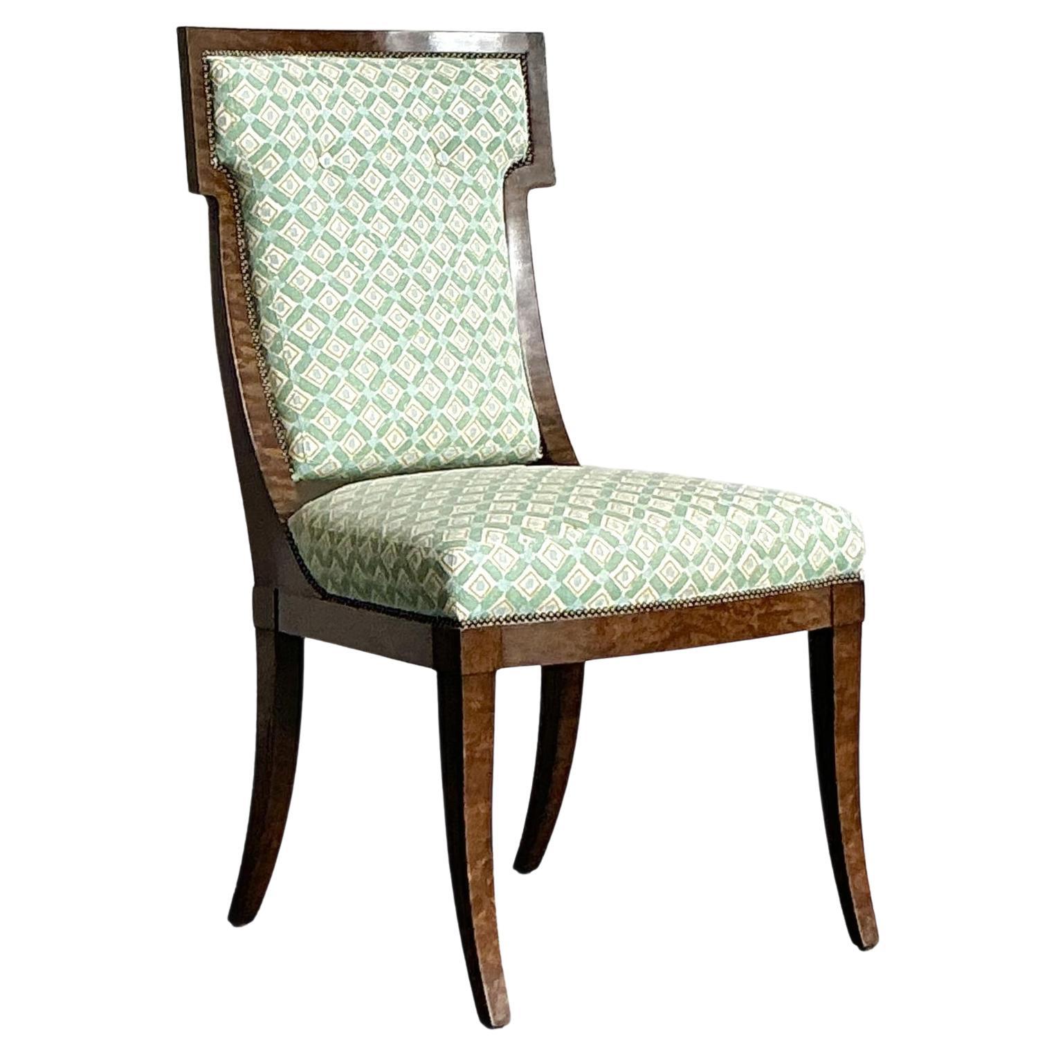 Vintage Boho Wurzelholz-Schreibtischstuhl