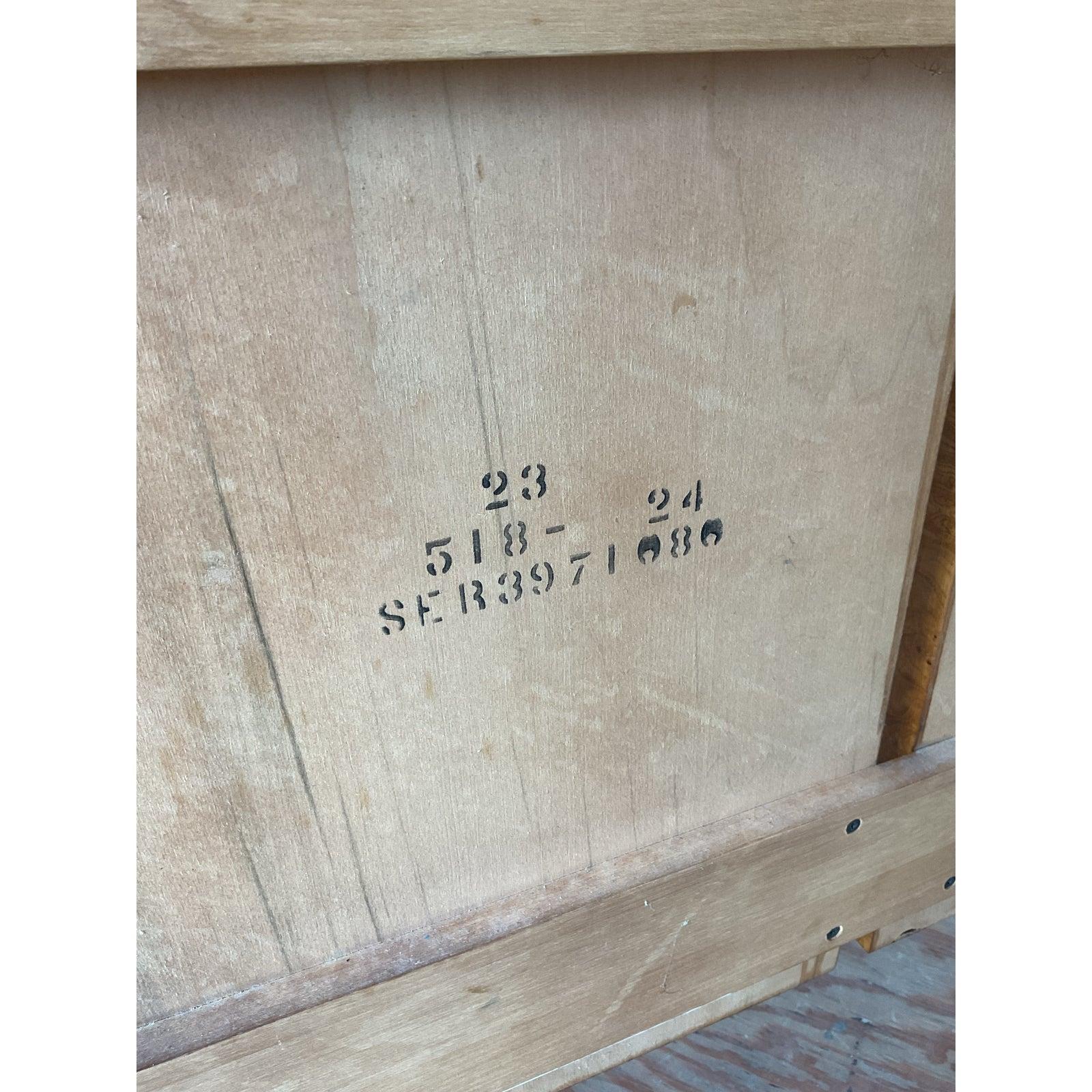 Vintage Boho Burl Wood King Kopfteil nach Lane's (20. Jahrhundert) im Angebot