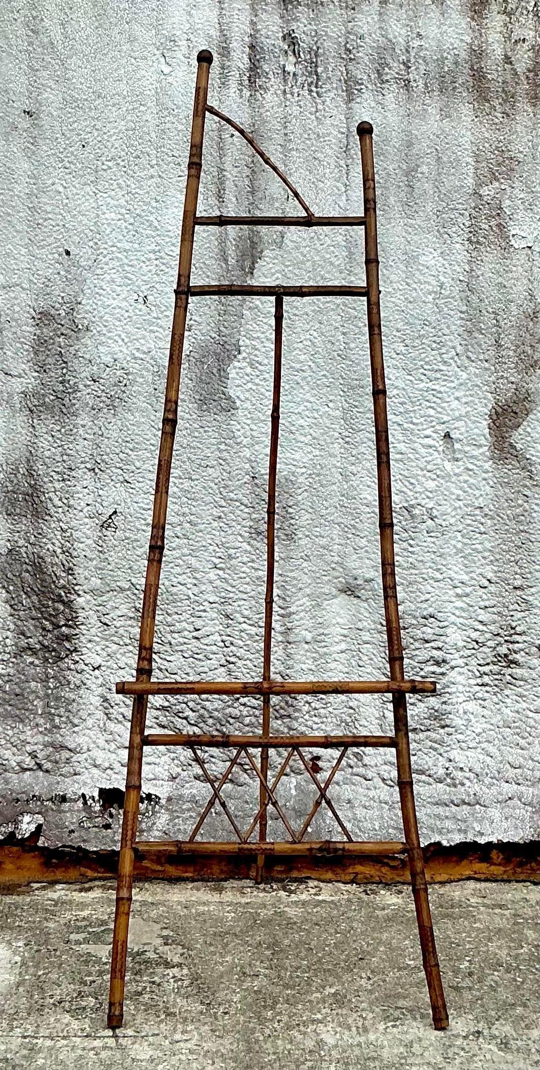 XX secolo Cavalletto in bambù bruciato Vintage By in vendita