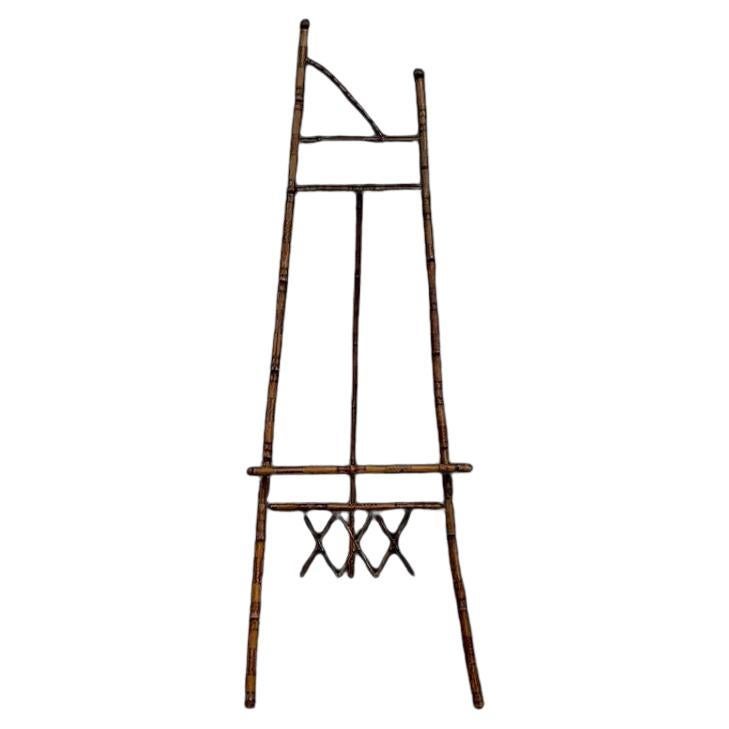 Vintage Boho Burnt Bamboo Easel