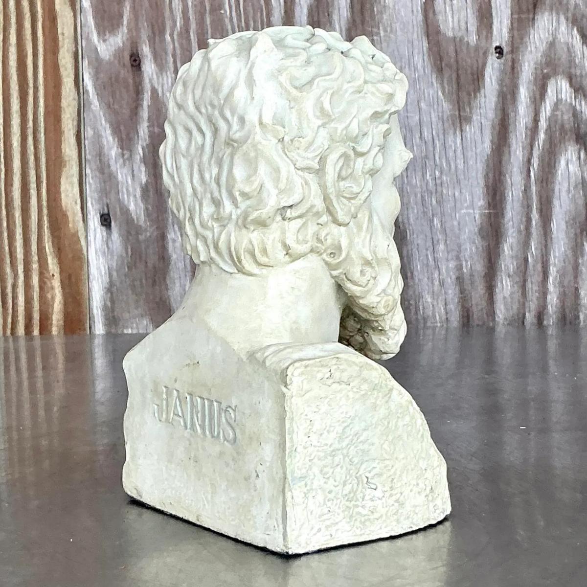 Resina Busto di uomo vintage in stile boho in vendita
