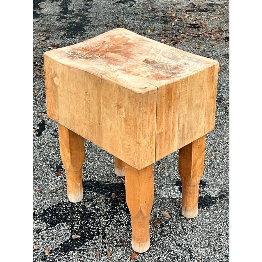 Bloc de boucherie boho vintage en vente 2