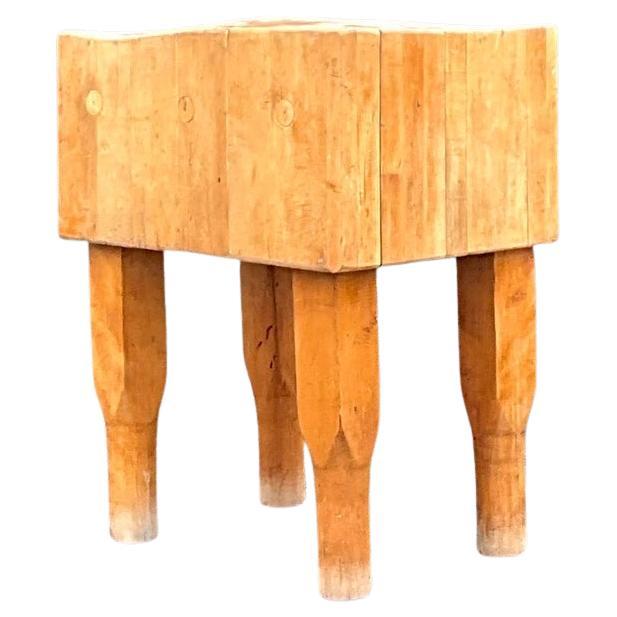 Boho Butcher-Block im Vintage-Stil