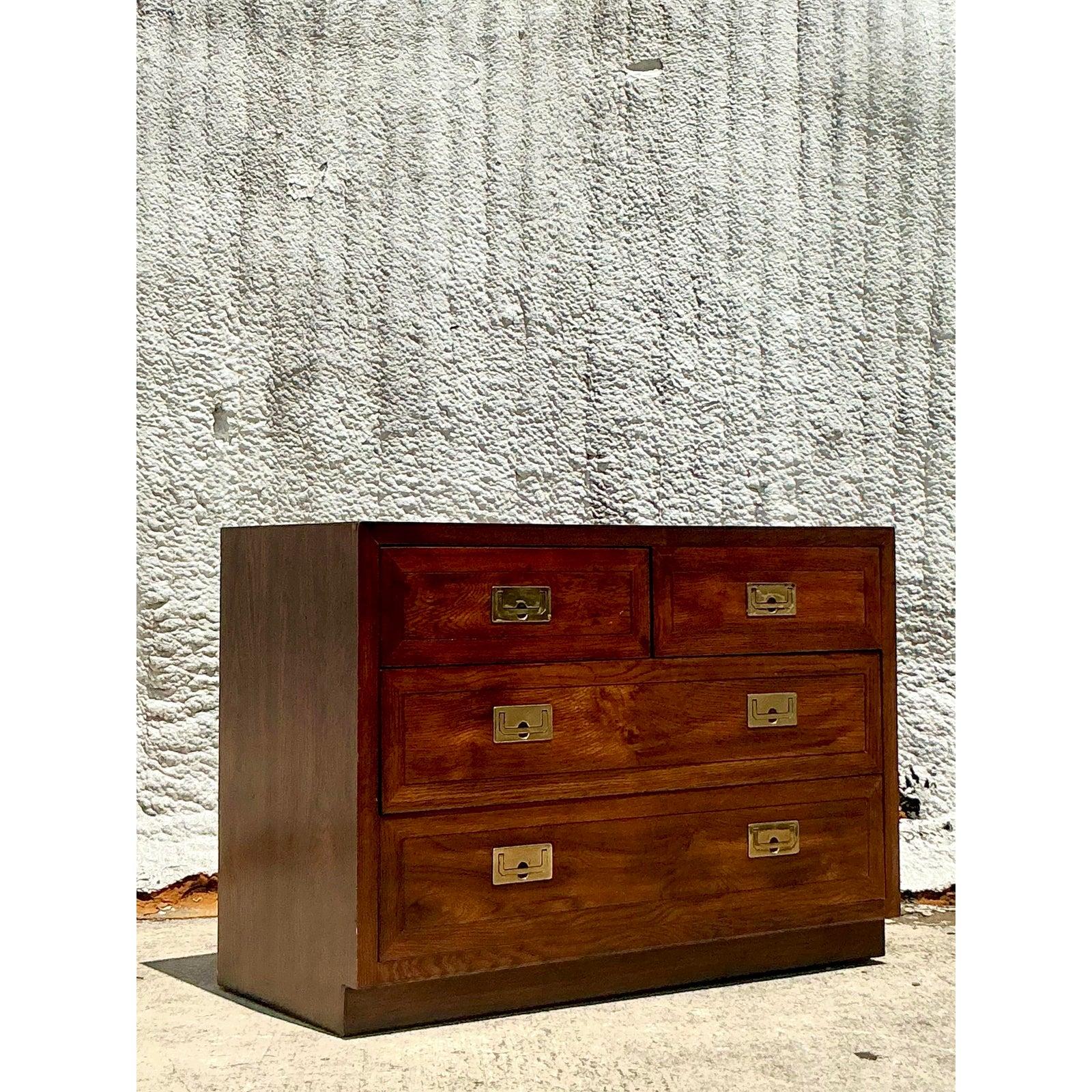 Vintage Boho Campaign Chest of Drawers 2