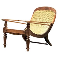 Vintage Boho Cane Plantation Chair