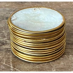 Posavasos Vintage Boho Capiz Shell - Set de 15