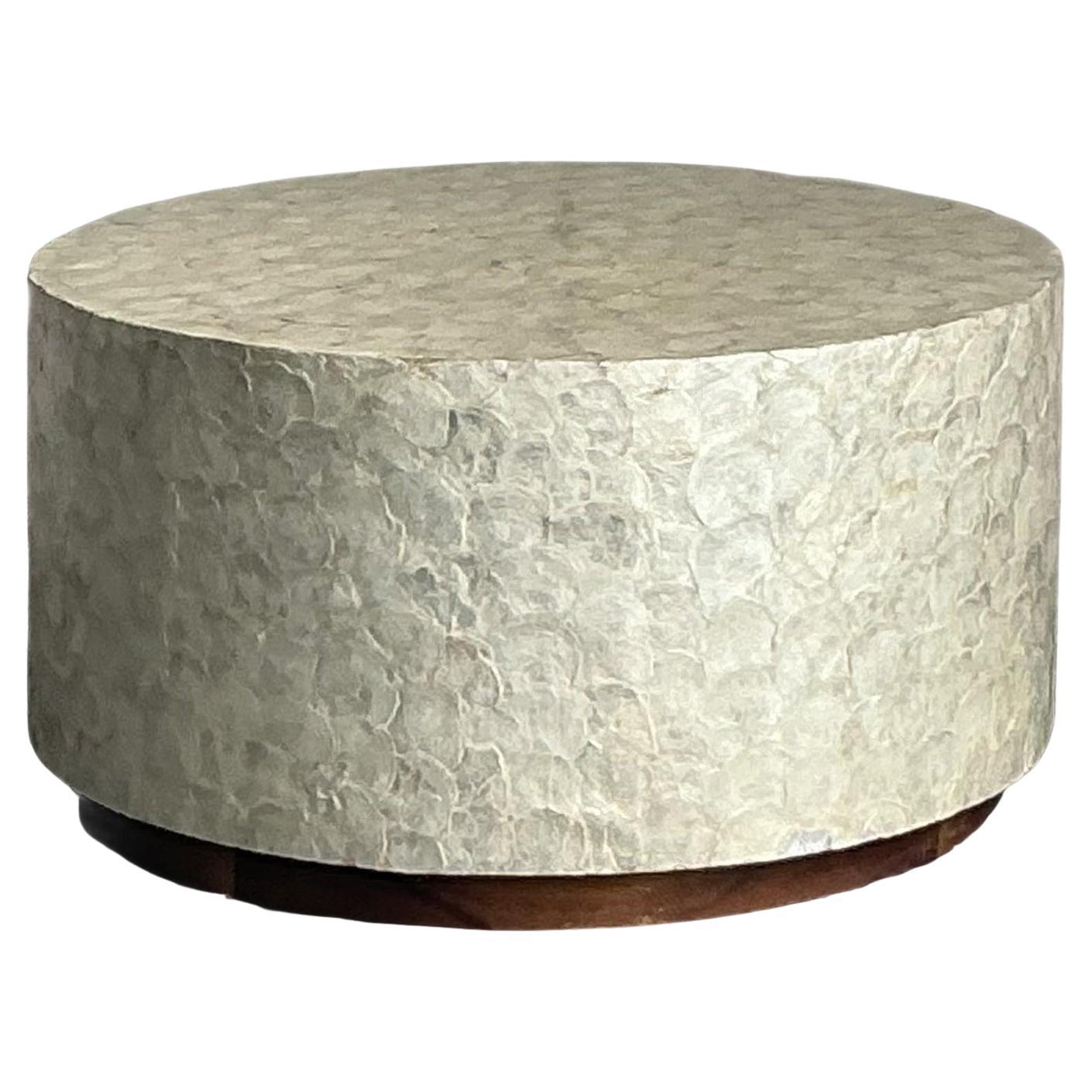 Vintage Boho Capiz Shell Coffee Table