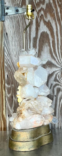 Lampe vintage bohème Carole Stupell Crystals