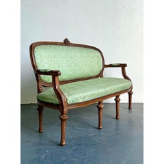 Vintage Boho geschnitzt Canape Sofa