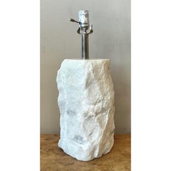 Vintage Boho Carved Marble Lamp