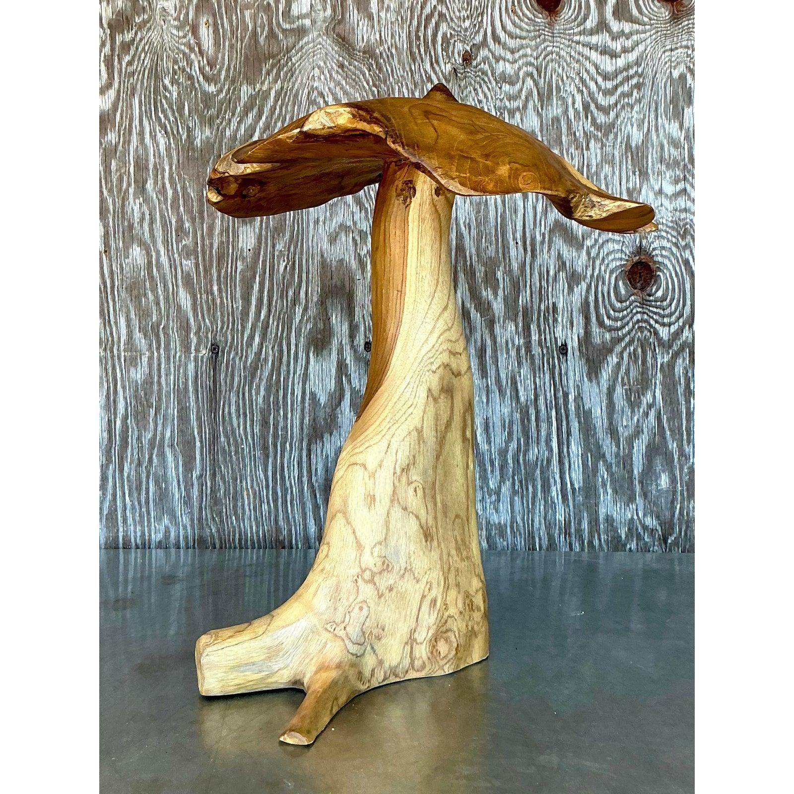 Fungo intagliato Vintage By In condizioni buone in vendita a West Palm Beach, FL