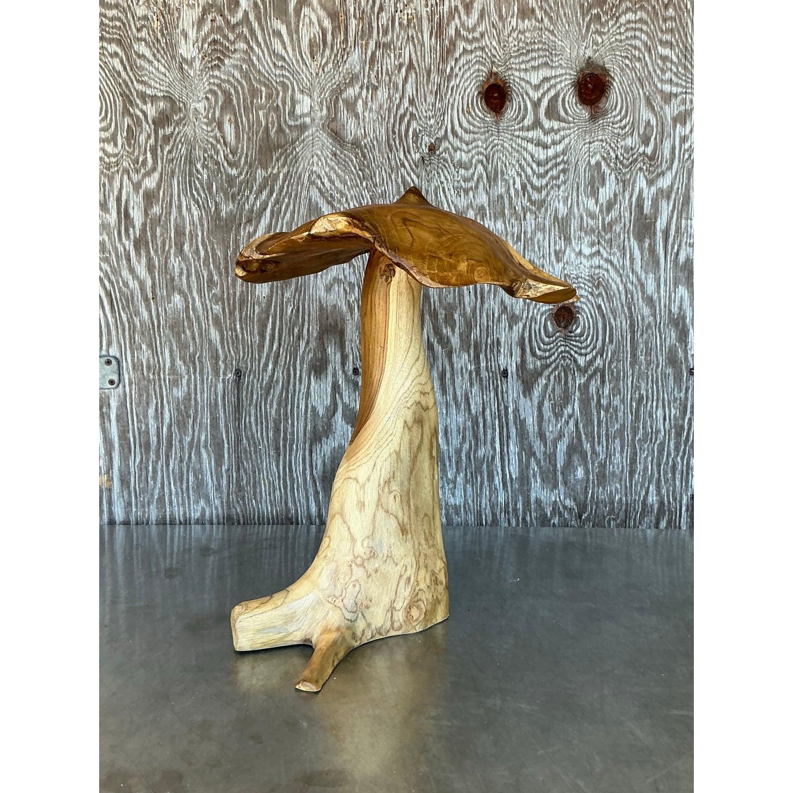 Legno Fungo intagliato Vintage By in vendita