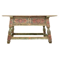 Table de Buffet Boho sculptée en rose