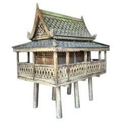 Vintage Boho Carved Spirit House