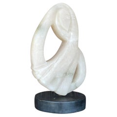 Escultura Abstracta de Piedra Tallada Boho Vintage