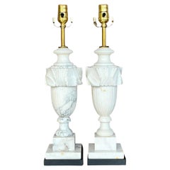 Lampade a foglia in pietra intagliata Boho vintage - una coppia
