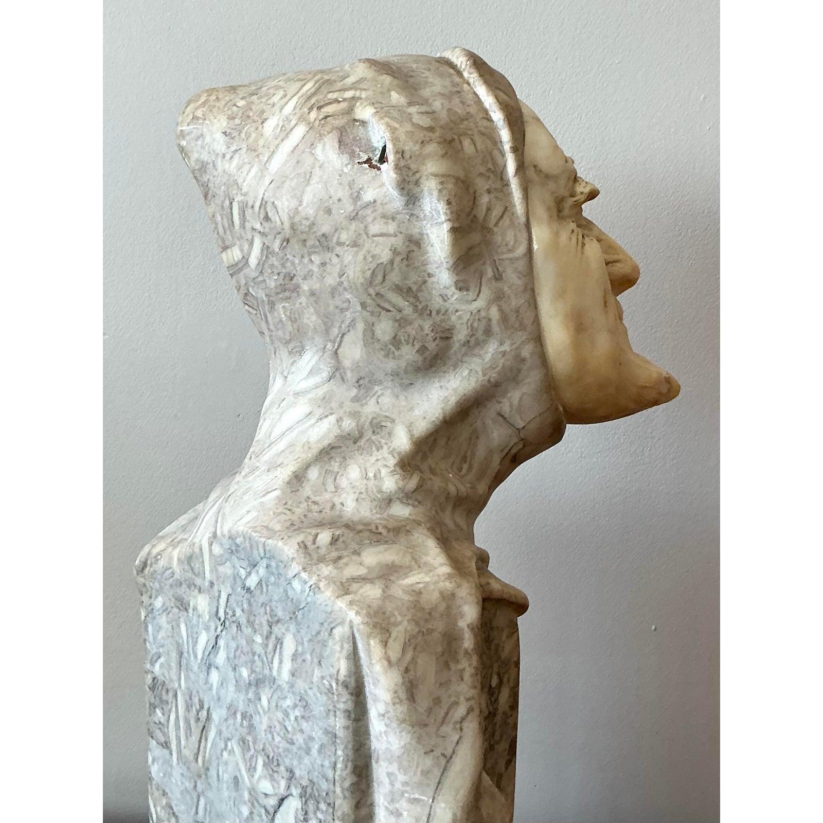 Scultura Mephisto vintage in pietra intagliata in stile boemo In condizioni buone in vendita a West Palm Beach, FL