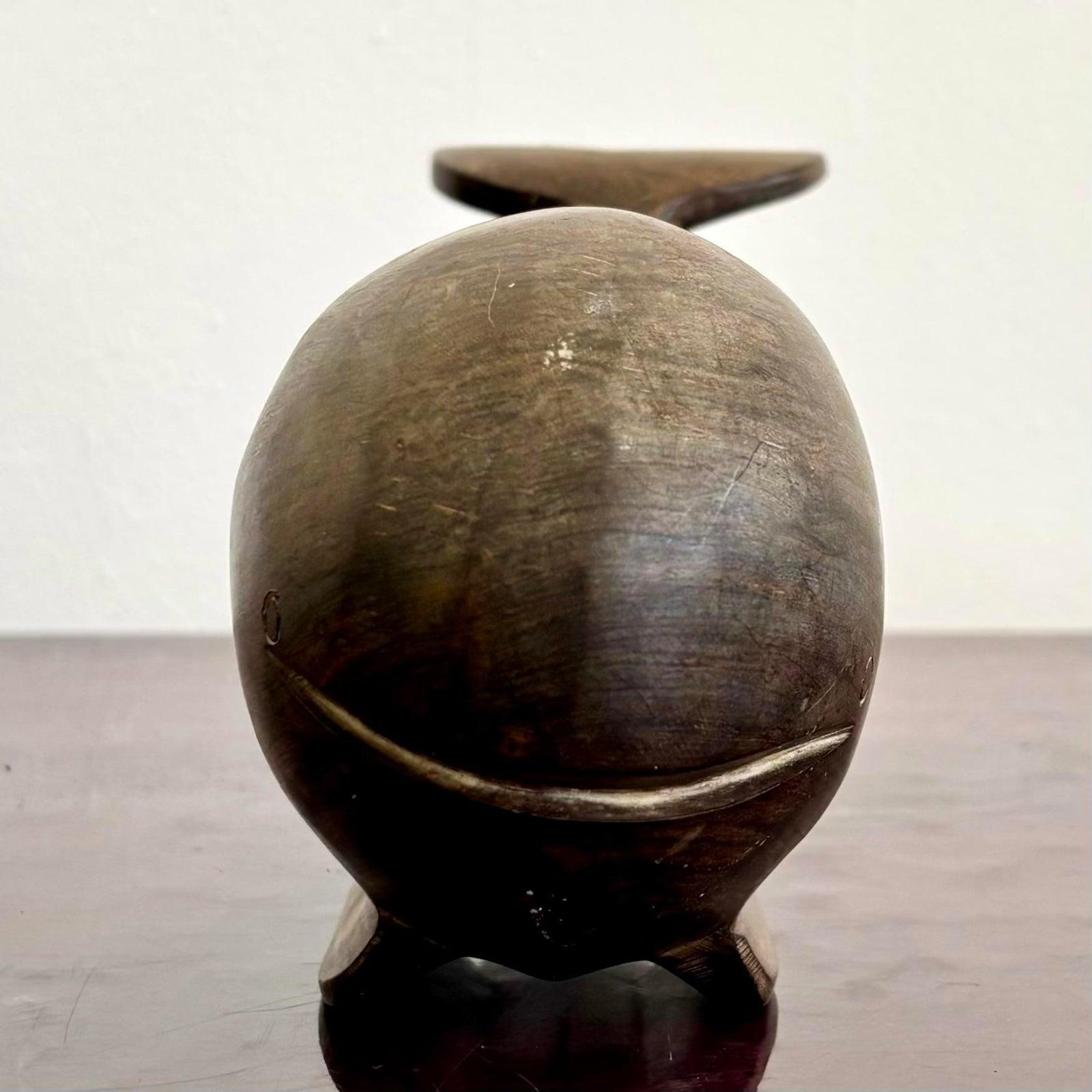 Balena in legno intagliato vintage Boho in vendita 1