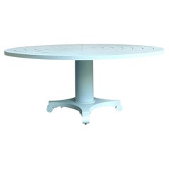 Vintage Boho Cast Aluminum Dining Table After McKinnon Harris