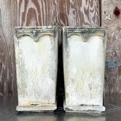 Fioriere ad arco in calcestruzzo fuso vintage Boho - una coppia