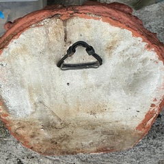 Sculpture murale vintage Boho en béton moulé Déesse