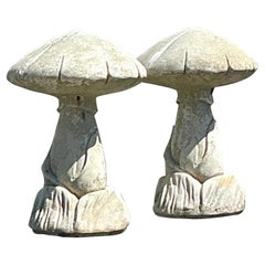 Funghi in pietra fusa vintage di Boho - Una coppia