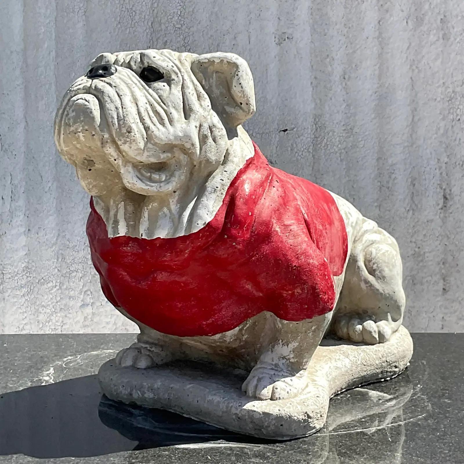 ceramic georgia bulldog statue
