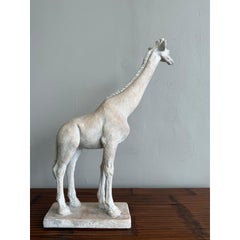 Vintage Boho Ceramic Giraffe Sculpture