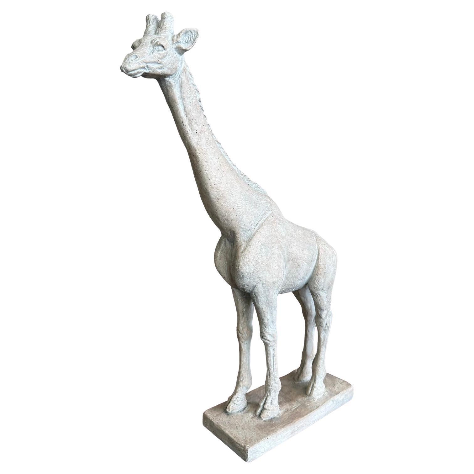 Scultura di giraffa in ceramica Vintage By