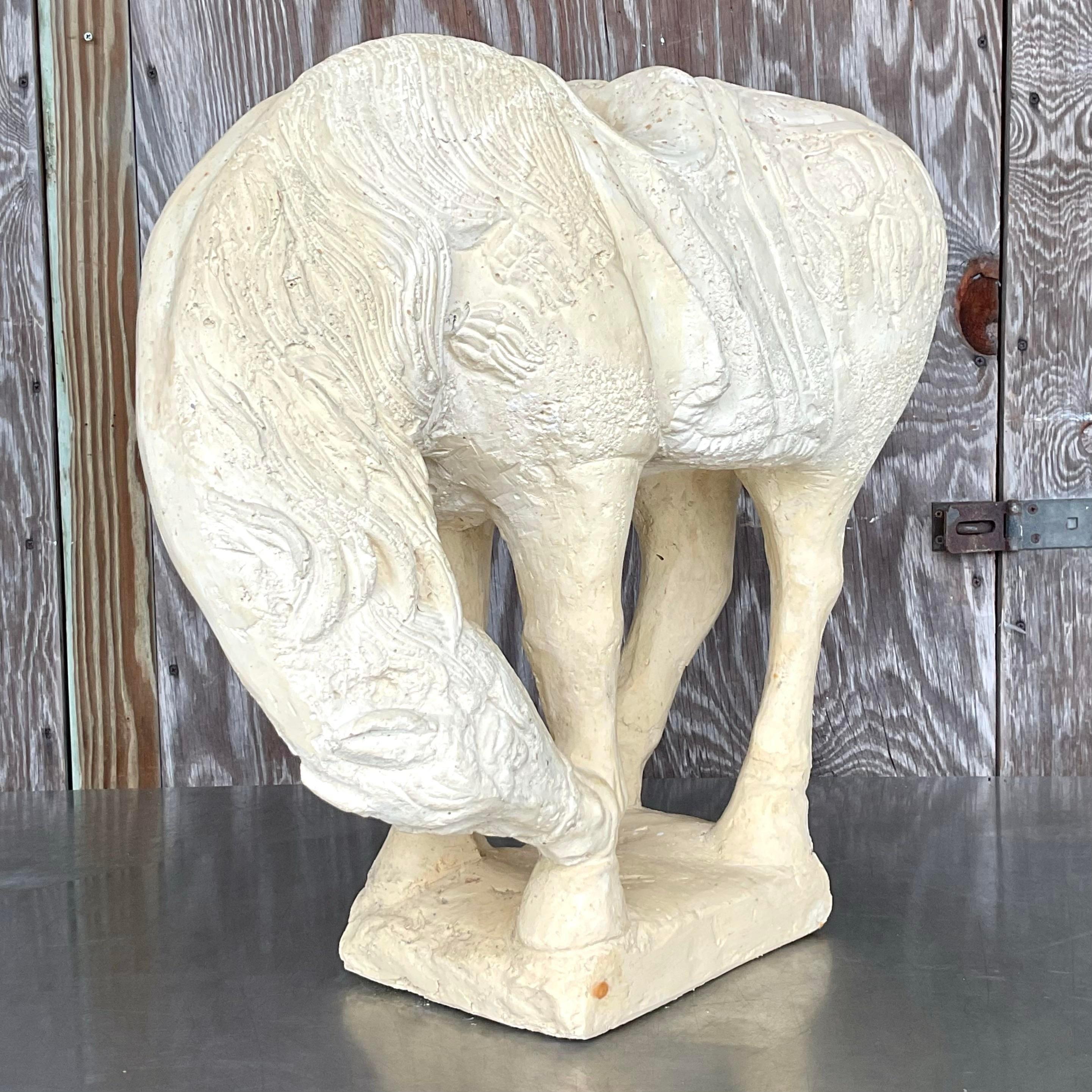 American Vintage Boho Ceramic Tang Dynasty Horse For Sale