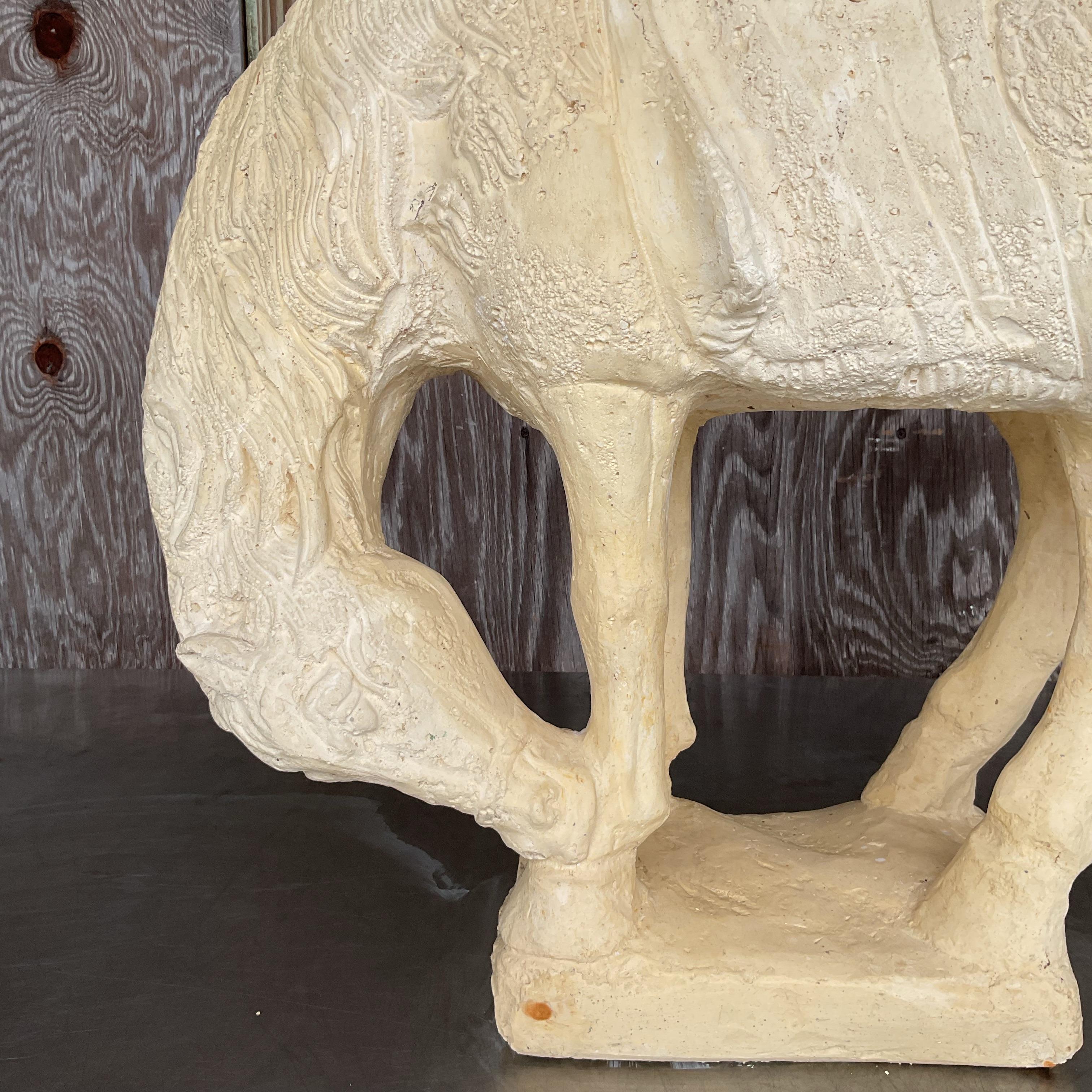 Vintage Boho Ceramic Tang Dynasty Horse In Good Condition For Sale In west palm beach, FL