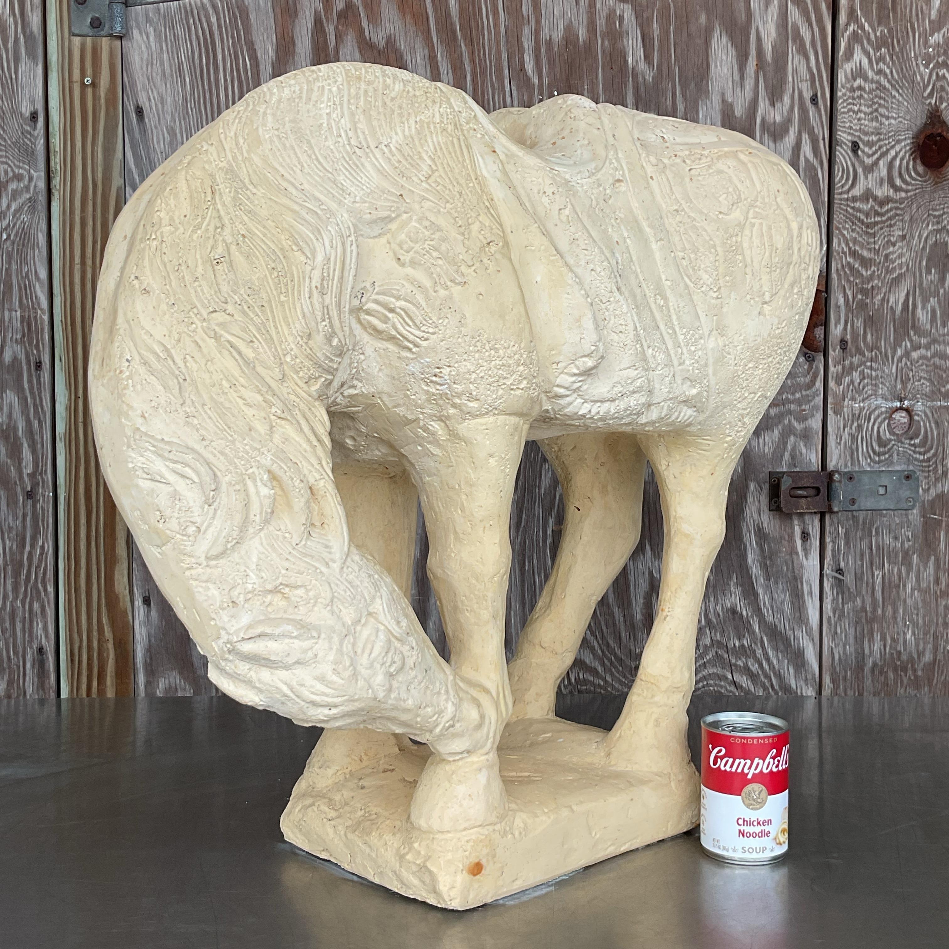 Vintage Boho Ceramic Tang Dynasty Horse For Sale 1
