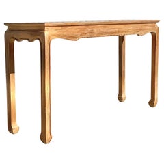 Vintage Boho Cerused Oak Ming Console Table